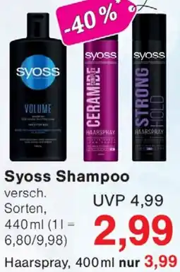 Wiglo Wunderland Syoss Shampoo Angebot