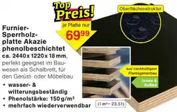 Wiglo Wunderland Furnier Sperrholzplatte Akazie phenolbeschichtet Angebot