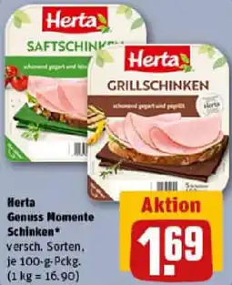 REWE Herta Genuss Momente Schinken Angebot