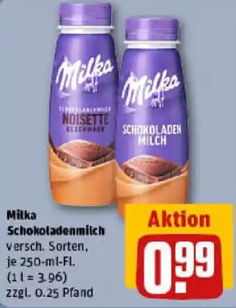 REWE Milka Schokoladenmilch Angebot