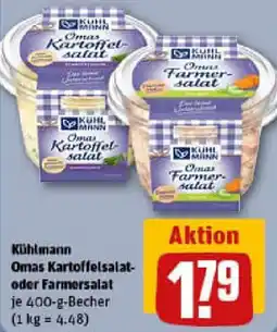 REWE Kühlmann Omas Kartoffelsalat- oder Farmersalat Angebot