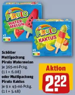 REWE Schöller Multipackung Pirulo Watermelon oder Multipackung Pirulo Kaktus Angebot