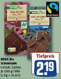 REWE REWE Bio Schokolade Angebot