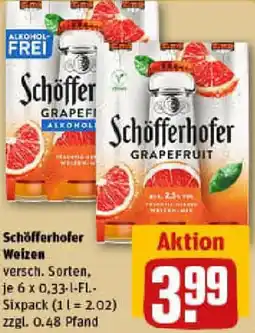 REWE Schöfferhofer Weizen Angebot