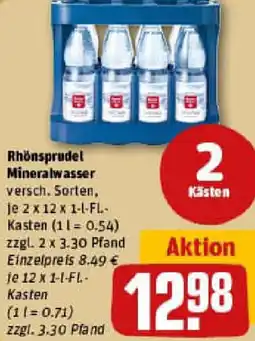 REWE Rhönsprudel Mineralwasser Angebot