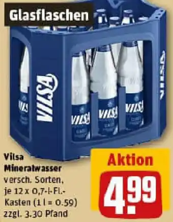 REWE Vilsa Mineralwasser Angebot