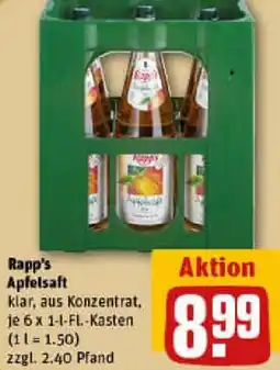 REWE Rapp's Apfelsaft Angebot