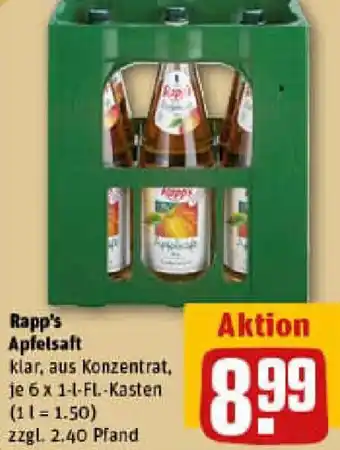REWE Rapp's Apfelsaft Angebot