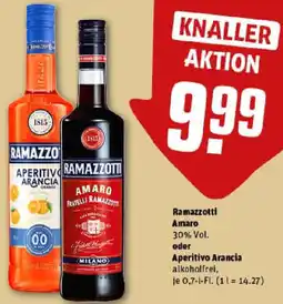 REWE Ramazzotti Amaro oder Aperitivo Arancia Angebot