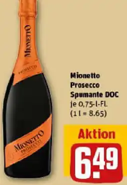 REWE Mionetto Prosecco Spumante DOC Angebot