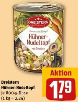 REWE Dreistern Hühner-Nudeltopf Angebot