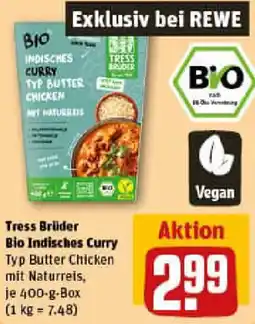 REWE Tress Brüder Bio Indisches Curry Angebot