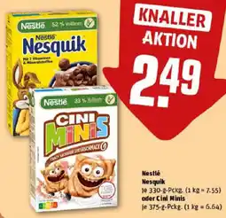 REWE Nestlé Nesquik oder Cini Minis Angebot
