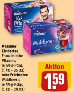 REWE Messmer Ländertee oder Früchtetee Angebot