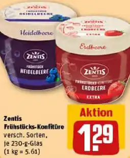 REWE Zentis Frühstücks-Konfitüre Angebot