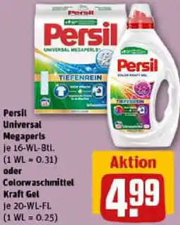 REWE Persil Universal Megaperls oder Colorwaschmittel Kraft Gel Angebot