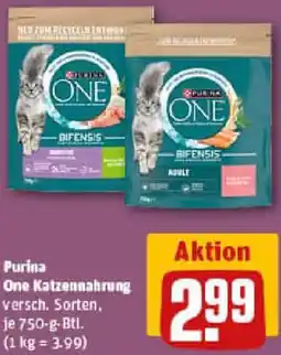 REWE Purina One Katzennahrung Angebot