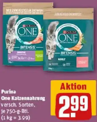 REWE Purina One Katzennahrung Angebot