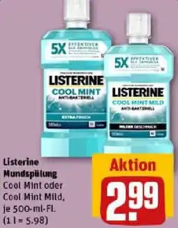 REWE Listerine Mundspülung Angebot