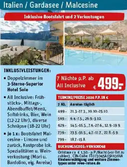 REWE Italien / Gardasee / Malcesine Angebot