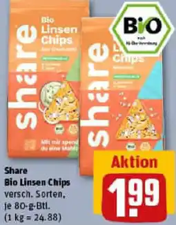 REWE Share Bio Linsen Chips Angebot
