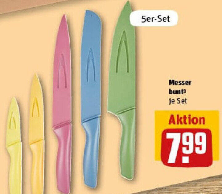 Messer bunt Angebot bei REWE