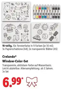 Lidl Crelando Window-Color-Set Angebot