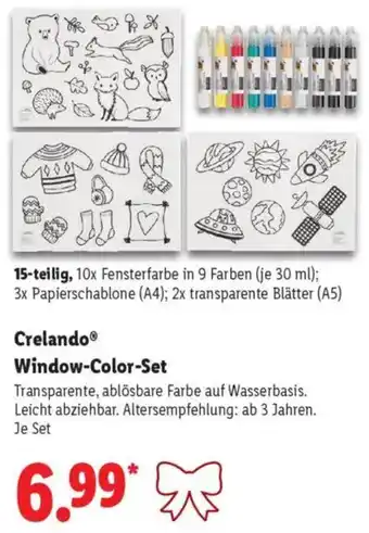 Lidl Crelando Window-Color-Set Angebot