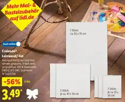 Lidl Crelando Leinwand/-Set Angebot