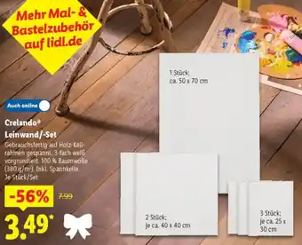 Lidl Crelando Leinwand/-Set Angebot