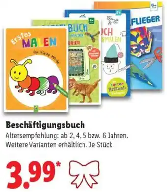 Lidl Beschäftigungsbuch Angebot