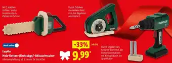 Lidl Lupilu Holz-Ketten-/Kreissäge/Akkuschrauber Angebot