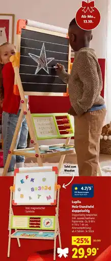 Lidl Lupilu Holz-Standtafel doppelseitig Angebot
