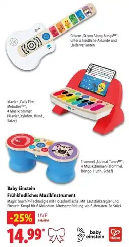 Lidl Baby Einstein Frühkindliches Musikinstrument Angebot