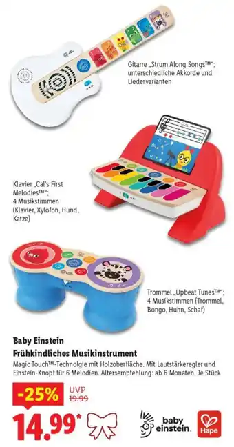 Lidl Baby Einstein Frühkindliches Musikinstrument Angebot