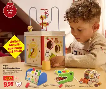 Lidl Lupilu Holz-Motorikspielzeug Angebot