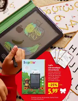 Lidl Lupilu LCD-Schreibpad mit Lernkarten Angebot