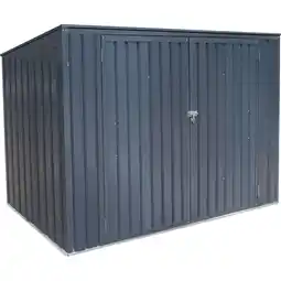 Netto Marken-Discount Metall Mülltonnenbox anthrazit, 235x100x131 cm Angebot