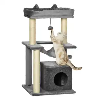 Netto Marken-Discount PawHut Kratzbaum Spanplatte, Poyester Angebot