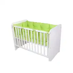 Netto Marken-Discount Lorelli Babybett-Nestchen 4-teilig rundum, Babybett 120 x 60 cm, 100% Baumwolle grün Angebot