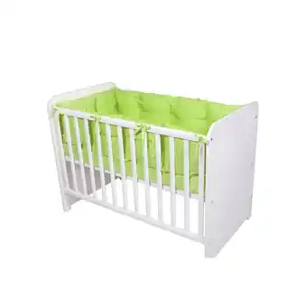 Netto Marken-Discount Lorelli Babybett-Nestchen 4-teilig rundum, Babybett 120 x 60 cm, 100% Baumwolle grün Angebot