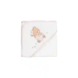 Netto Marken-Discount Kikkaboo Kapuzenhandtuch Dream Big 90 x 90 cm Babyhandtuch Tiermotiv Baumwolle rosa Angebot