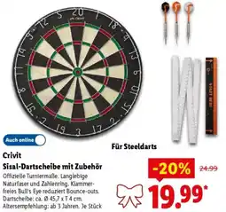 Lidl Crivit Sisal-Dartscheibe mit Zubehör Angebot