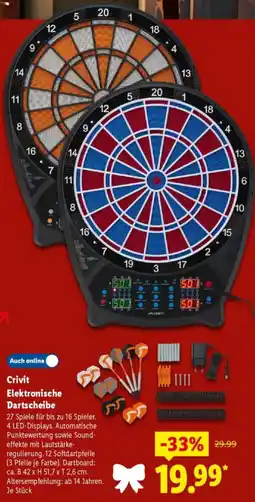 Lidl Crivit Elektronische Dartscheibe Angebot