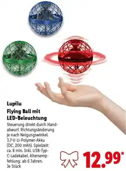 Lidl Lupilu Flying Ball mit LED-Beleuchtung Angebot