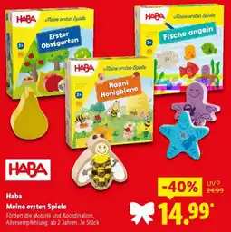 Lidl Haba Meine ersten Spiele Angebot