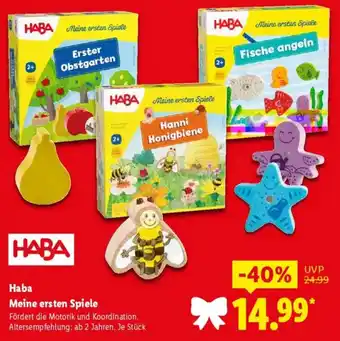 Lidl Haba Meine ersten Spiele Angebot