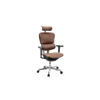 Netto Marken-Discount hjh OFFICE Luxus Chefsessel ERGOHUMAN ULTRA L GEN2 Leder mit Armlehnen (höhenverstellbar) Angebot
