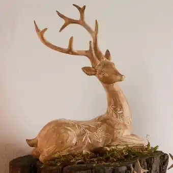 NKD Deko-Hirsch-Figur, ca. 15x6x17cm Angebot