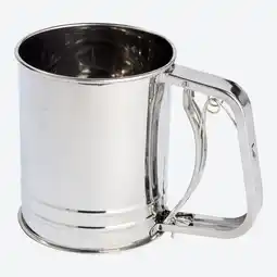 NKD Mehl- und Puderzuckersieb aus Edelstahl, ca. 9,5x15,5x13 cm Angebot